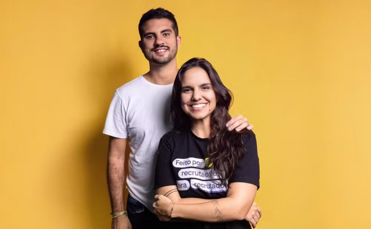 Augusto Frazão, CEO da InHire, e Paula Morais, COO. Foto: divulgação.