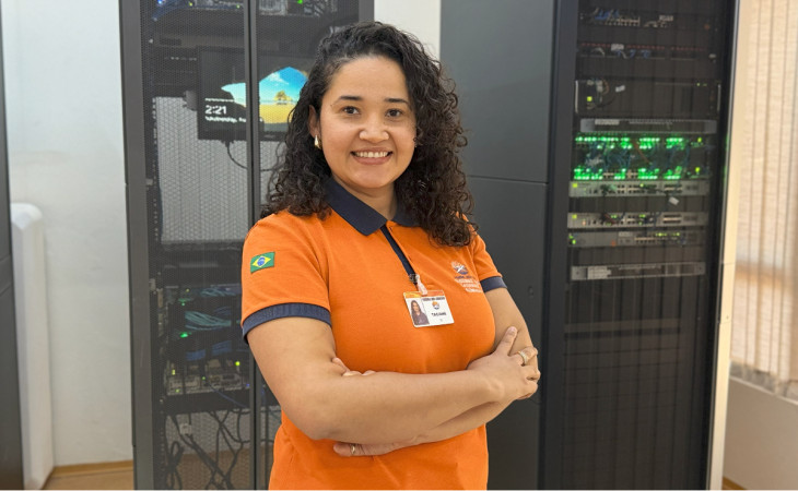 Taciane Conceição, coordenadora de TI do Thermas dos Laranjais. Foto: divulgação.