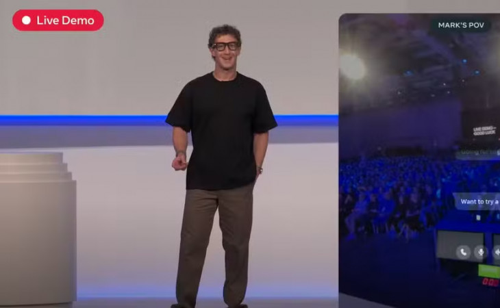 Mark Zuckerberg durante a apresentação. Foto: YouTube/reprodução.