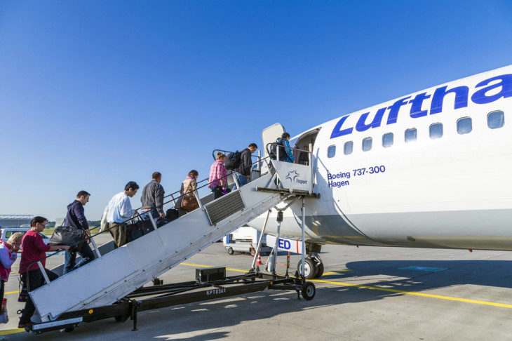 É hora da partida para muitos funcionários da TI da Lufthansa. Foto: Depositphotos.