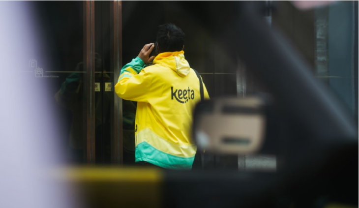 Entregador da Keeta. Foto: Divulgação.