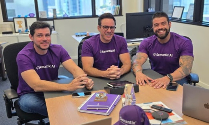 Bruno Canal (ex-GAVB) Leonardo Santos (CEO da Semantix) e Thiago Acconcia (ex-GAVB) | Foto/Divulgação