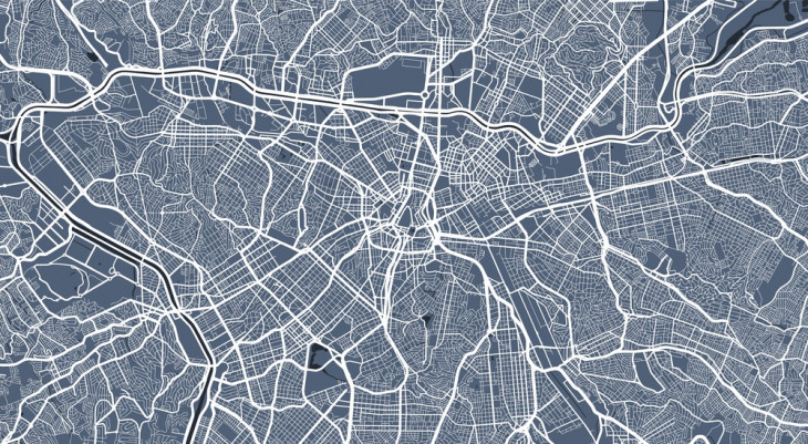 Mapa de São Paulo. Foto: Depositphotos.
