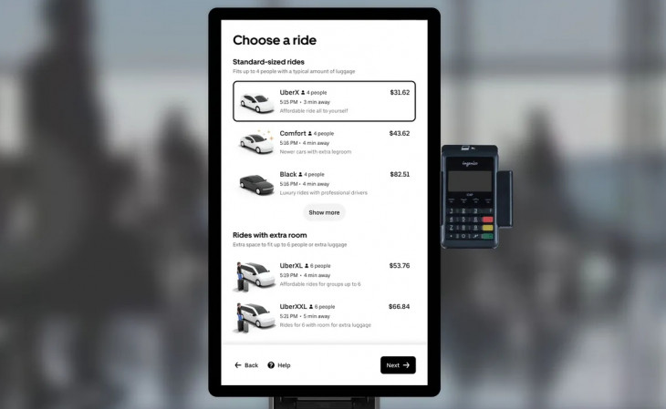 Totem da Uber - Foto: Divulgação