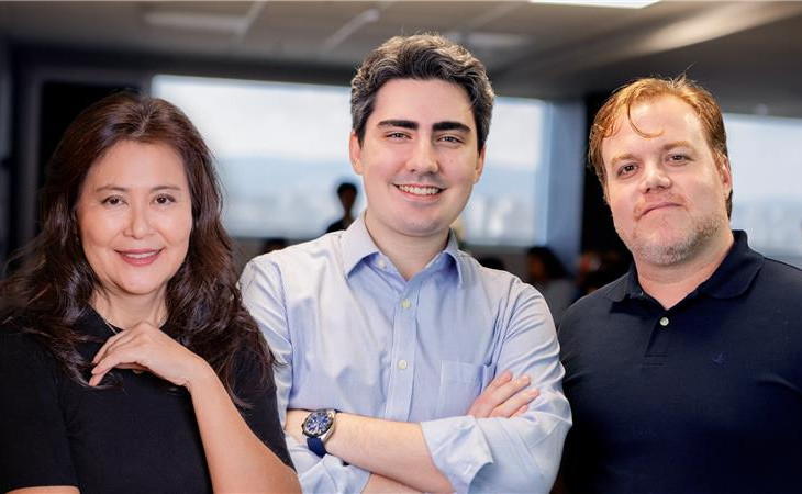 Andreia Tsuruhame, Gabriel Azzone e Guilherme Carvalho. Foto: divulga&ccedil;&atilde;o.