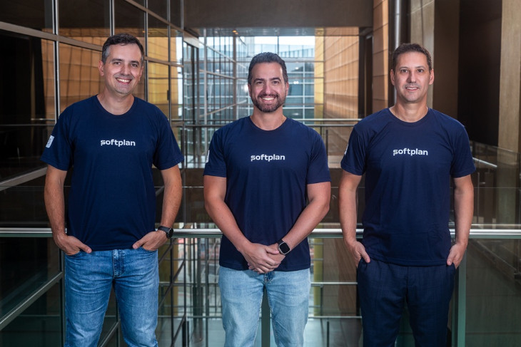 Bruno Klassmann, M&aacute;rcio Huri e Andrey Abreu.