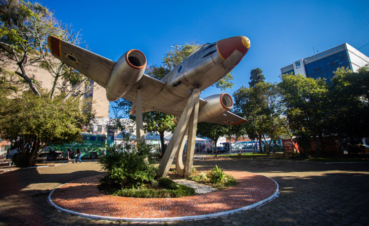 Pra&ccedil;a do Avi&atilde;o, em Canoas. Foto: Gustavo Garbino/Prefeitura de Canoas.